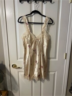 Victoria Secret Yellow Floral Slip Dress